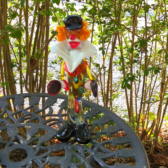 Rare HTF Vintage 💎 Murano, Italy 🤡 hand-blown VENETIAN GLASS CLOWN 🤡 pristine - Picture 1 of 13